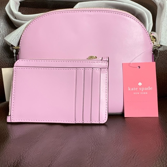 ‼️SOLD‼️2PCS Set KATE SPADE♠️Dome Crossbody with Zip Card - Picture 3 of 10